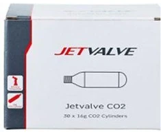 Weldtite JETVALVE CO2 dujų kasetė 16g dėžutė 30 vienetų (WLD- 07011)