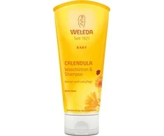 Weleda Baby szampon i płyn do mycia ciała su nagietkiem lekarskim 200ml