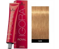 Wella Professionals Schwarzkopf Professional, Igora Royal, Permanent Hair Dye, 9-55 Very Light Extra Golden Skirtas šviesiems plaukams, 60 ml For Women