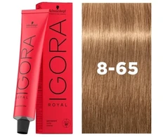 Wella Professionals Schwarzkopf Professional, Igora Royal, Permanent Hair Dye, 8-65 , 60 ml For Women