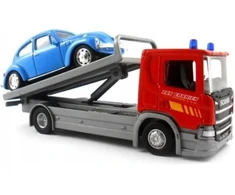 WELLY 1:57 truck Scania+samochód 01362 13625
