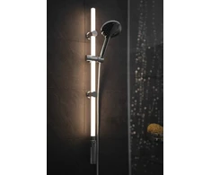 Wenko LED dušo stovas, 94 cm, šiltai balta, dušo galvutė ir žarna, WENKO