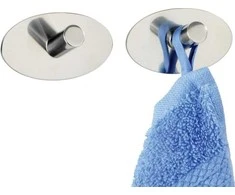 Wenko haczyki ścienne Piceno 6,5 cm nerūdijantis plienas sidabrinė 2 vnt