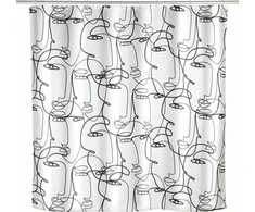 Dušo užuolaidos su pelėsiu apsaugančia danga FACES, 180 x 200 cm, plastikas, WENKO