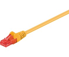 Goobay Kabelis Wentronic Cable CAT 6 Komutacinis Cable, U/UTP, geltonas, 10 m - CCA coppergemisch (68443)