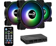 AEROCOOL PGS SATURN 12F ARGB PRO 3x12 - VENTILIATORIUS + stebulės