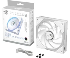 ASUS ROG Eurux GR120 ARGB Reverse Fan Baltas Edition, 120 mm, Single-Pack