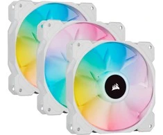Corsair | 120 mm Baltas PWM ventiliatorius, trigubas paketas su apšvietimo mazgu CORE | iCUE SP120 RGB ELITE našumas | Dėklo ventiliatorius