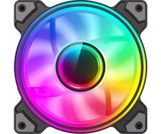 Gamemax Case Fan | DUAL RING INFINITY BK | Juodas