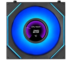 Lian Li UNI FAN SL-INF LCD FLEX belaidis ventiliatorius, ARGB ir LCD · atvirkštinės mentės, 120 mm, juodas