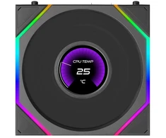 Wentylator Lian Li Uni Fan TL LCD Flex Wireless ARGB PWM 120mm Juodas (G9F.12TLLCD1F1B.00)