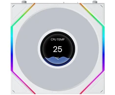 Lian Li Uni Fan TL LCD Flex Wireless ARGB PWM Reverse Blade 120 mm ventiliatorius Baltas (G9F.12RTLLCD1F1W.00)