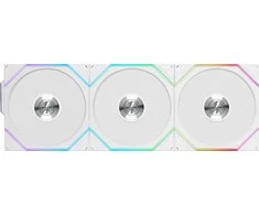 Lian Li UNI FAN TL Wireless korpuso ventiliatorius, ARGB, PWM, 3er-Pack – Reverse Blade, 120mm, baltos spalvos