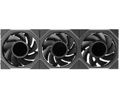 Lian Li UNI FAN TL LCD FLEX Wireless Lüfter, ARGB und LCD - Reverse Blade 120mm, juodas, 3er-Pack