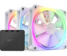 NZXT F120 RGB 120mm balta - 3 ventiliatorių + valdiklio rinkinys