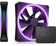 „Wentylator Nzxt F140 RGB DUO 2-pack + Hub“ (RF-D14DF-B1)