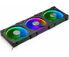 Phanteks D30 PWM Regular Airflow, D-RGB korpuso ventiliatorius, 3-pack – 140mm, juodos spalvos