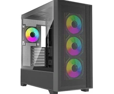 Xilence Flux X916.ARGB, Tower-case - juodas, Tempered Glass