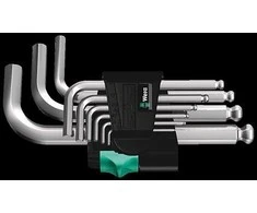 Wera L-raktų rinkinys, metrinis, chromuotas 950 PKS/9 SM N
