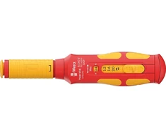 „Wera 7508 VDE Kraftform Safe-Torque Speed“ sukimo momento atsuktuvas – 5 pasirenkami sukimo momentai 0,4–2,0 Nm, VDE izoliuotas, 1000 V vardinė įtampa, ergonomiška rankena