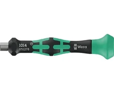 Wera 1014 Kraftform Micro bitholding screwdriver – 4 mm external hex drive, ergonomic multi-component handle, integrated magnet, 80 mm length