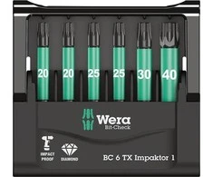 „Wera Bit-Check 6 TX Impaktor 1“.