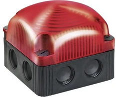 Werma Įspėjamoji raudona lemputė 115-230V AC LED fiksuota IP66 (853.100.60)