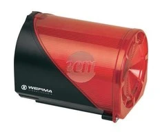 Werma Multitone undinė su LED blykste dvigubas raudonas 230V AC