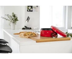 Wesco duonos dėžutė Apvali raudona Classic Line duonos talpykla