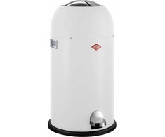 Šiukšliadėžė Wesco Kickmaster Soft balta matinė