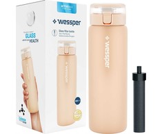 Gertuvė Wessper ActiveMax stiklinis buteliukas 680 ml smėlio spalvos