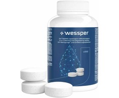Wessper Tabletki valymui ekspresu i odtłuszczania 2w1 150 vnt. (WES078-150)