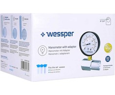 Wessper Wessper 2x manometras ir 2x adapteris vandens filtrams 3/4''