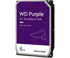 Western Digital WD Violetinė 8TB 3.5'' SATA III (6 Gb/s) serverio diskas (WD85PURZ)