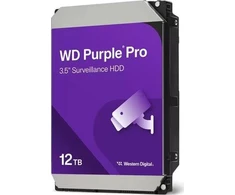 Western Digital WD Violetinė Pro 12TB serverio diskas 3,5 colio SATA III (6 Gb/s) (WD122PURP)