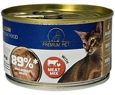 Premium Pet Premium_Pet Šlapias kačių maistas, jautiena/su vištiena ir kalakutiena, 0.1kg