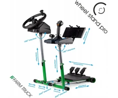WheelStandPro Ratų stovas Pro FARM TRUCK LITE žalias