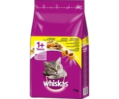 Sausas Kačių Maistas - Whiskas Su Vištiena, 7 Kg