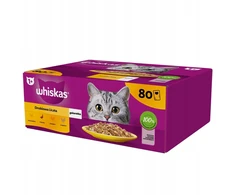 Šlapias kačių maistas Whiskas Adult, 80 x 85 g