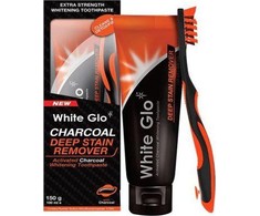 White Glo Baltas Glo anglies pagrindu pagamintas giluminio poveikio dėmių valiklis 100 ml