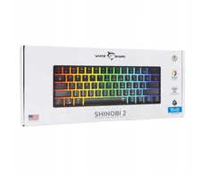 White Shark Klaviatūra žaidimams Baltas Shark Shinobi Mėlyna su laidu mechaninė su pašvietimu juoda