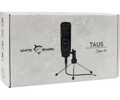 White Shark Baltas Shark Mikrofonas Baltas Shark kondensatorinis TAUS