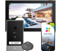 Wideodomofon WiFi EZVIZ HP7 PRO 4K,Weryfikacja twarzy, Zdalne otwieranie, Detekcja ruchu