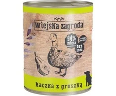 Drėgnas Šunų Maistas - WIEJSKA ZAGRODA Antiena Su Kriauše - 800g