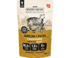 WIEJSKA ZAGRODA šlapias kačių ėdalas su antiena ir katžole – 100 g