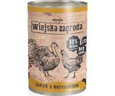 Kačių Maistas - Wiejska Zagroda Kittens kalakutiena with vištiena Wet 400g