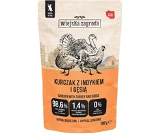 Wiejska Zagroda Konservai katei Kurczak su indykiem i gęsią (kociak) 100g