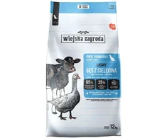 WIEJSKA ZAGRODA Light Goose with veal – sausas Maistas šunims – 12kg