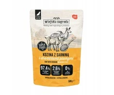 Šunų Maistas - WIEJSKA ZAGRODA Ožkos ir Elnienos Šlapias Maistas 500g Be Grūdų