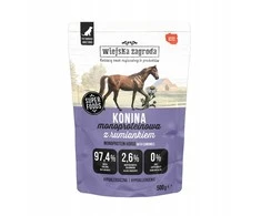 Šunų Maistas - WIEJSKA ZAGRODA Monoproteininis Arklių Mėsa Drėgnas 500g